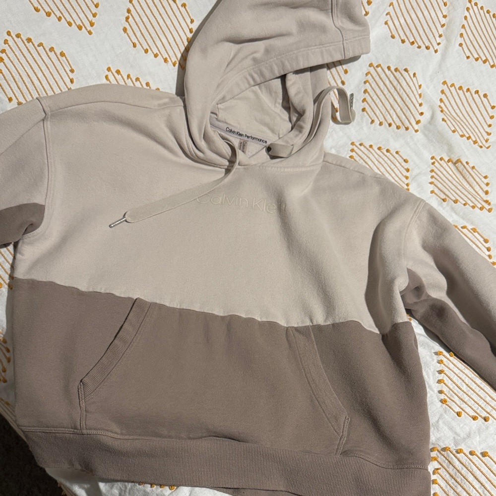 Calvin Klein Kid’s Hoodie - Beige and Taupe
